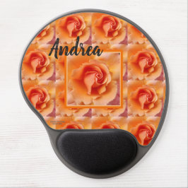 Abrikozenperzik Roos Flower Close-up Foto Gel Muismat