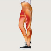 Abrikozenperzik Roos Flower Close-up Foto Leggings (Links)