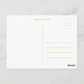 Abrikozenperzik Waterverf Maid of Honor Verzoek Briefkaart (Achterkant)