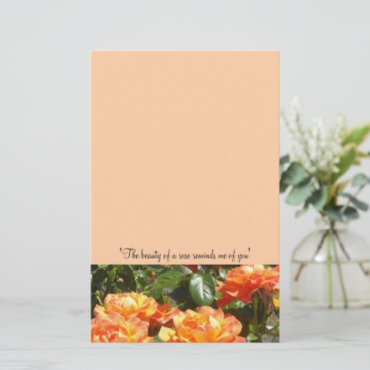 AbrikozenRozen Briefpapier (Staand voorkant)