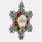 Abril Baby’s First Christmas Snowflake Ornament  (Links)