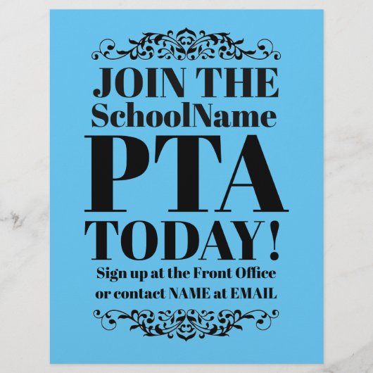 Abril PTA Flyer (Voorkant)