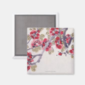 Abriot bloesems magneet (Voorkant / Achterkant)