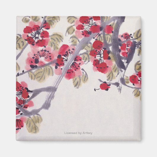 Abriot bloesems magneet (Voorkant)