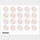 Abriot Cherry Blossom Bedankt Ronde Sticker (Vel)