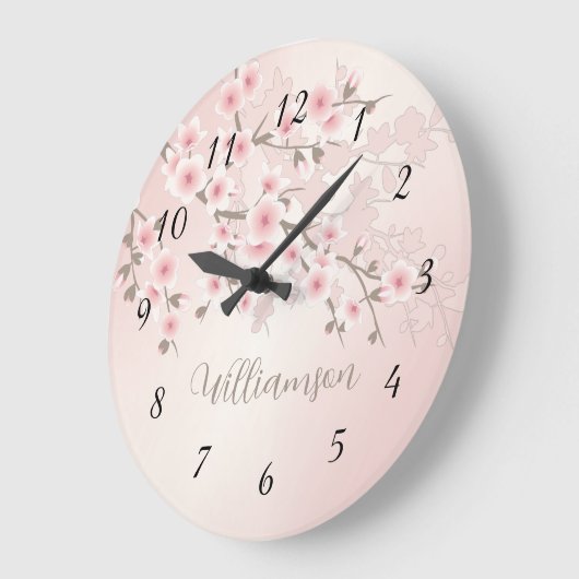 Abriot Cherry Blossom Monogram Grote Klok (Hoek)