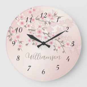 Abriot Cherry Blossom Monogram Grote Klok