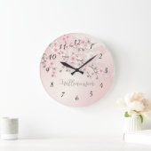 Abriot Cherry Blossom Monogram Grote Klok (Huis)