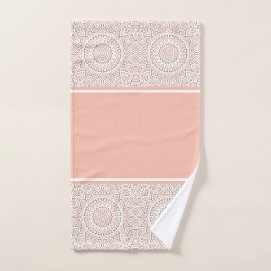 Abriot en Gray Modern Mandala Bad Handdoek (Handdoek)