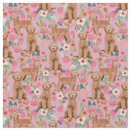 Abriot Golden Doodle  florals stoffige roze Stof