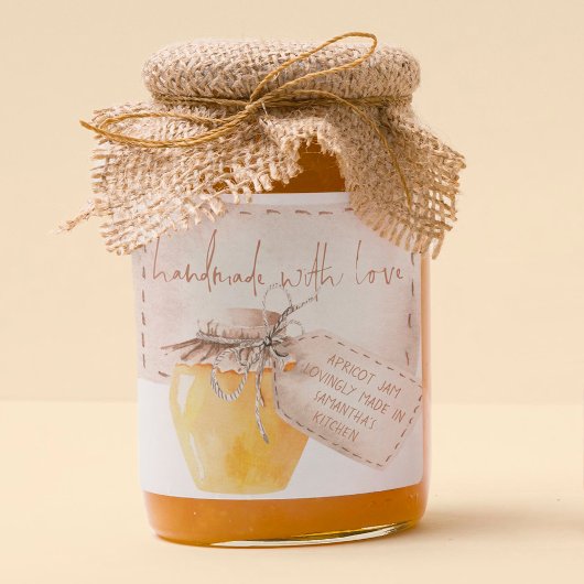 Abriot Jam Label Homemade met liefdesnaam