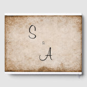 Abriot Lilies Vintage Wedding Gastenboek (Achterkant)