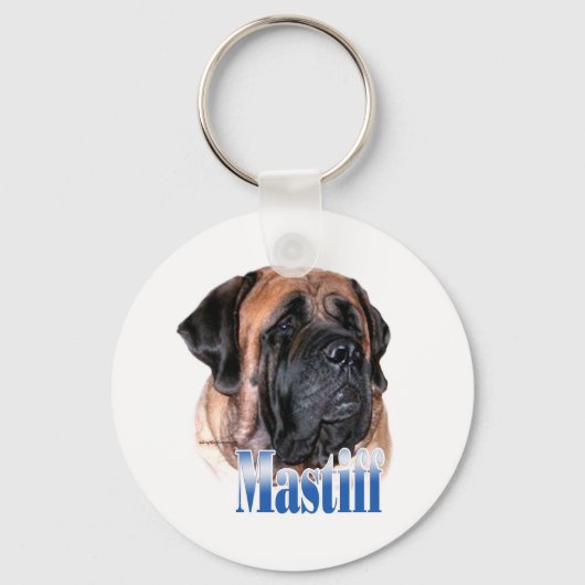 Abriot Mastiff Name Sleutelhanger (Voorkant)