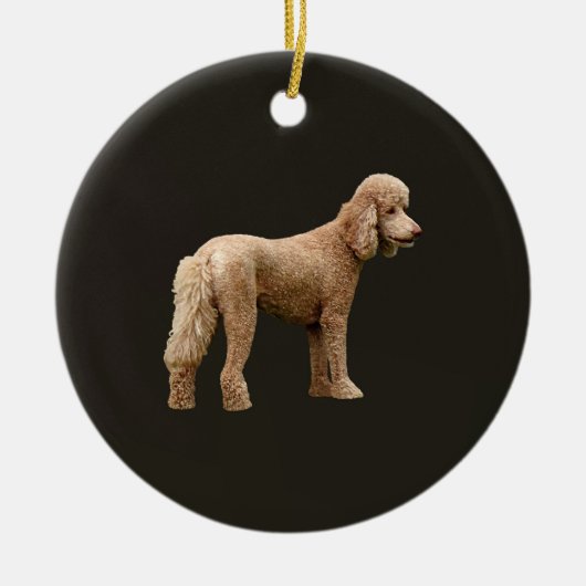 Abriot Poodle Keramisch Ornament (Voorkant)