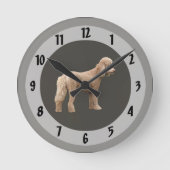 Abriot Poodle Ronde Klok (Voorkant)