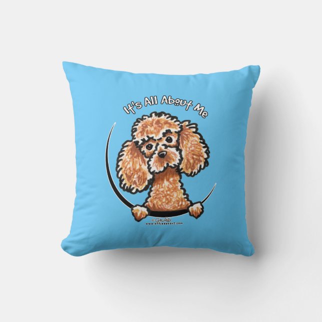 Abriot Speelgoed Miniature Poodle IAAM Kussen (Voorkant)