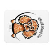 Abriot Speelgoed Miniature Poodle IAAM Magneet (Horizontaal)