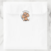 Abriot Speelgoed Miniature Poodle IAAM Ronde Sticker (Tas)