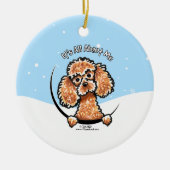 Abriot Speelgoed Poodle Keramisch Ornament (Voorkant)