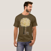 Abriot Tree Funny Clever Popcorn Popping LDS T-shirt (Voorkant volledig)