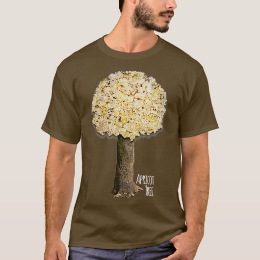 Abriot Tree Funny Clever Popcorn Popping LDS T-shirt (Voorkant)