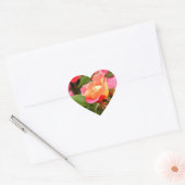 Abriot zalmroze Rose Hart Sticker (Envelop)
