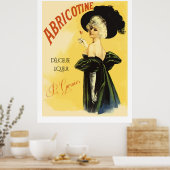 Abriotine (teruggezette  franse liquor-schijven) poster (Keuken)