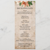  Abrique Lilies Wedding Programme Programmakaart (Achterkant)