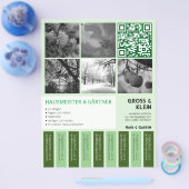 Abriss Flyer modern klar Gartenbau (Enkel)