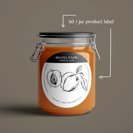 Abrit Jam Jar Label Packaging Design