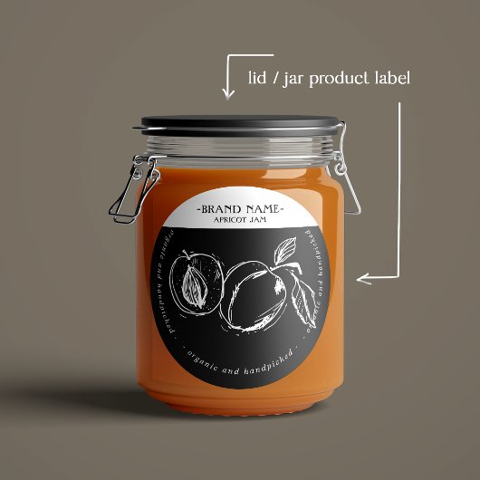 Abrit Jam Jar Label Packaging Design