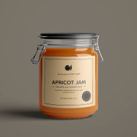 Abrit Jam Jar Label Packaging Design