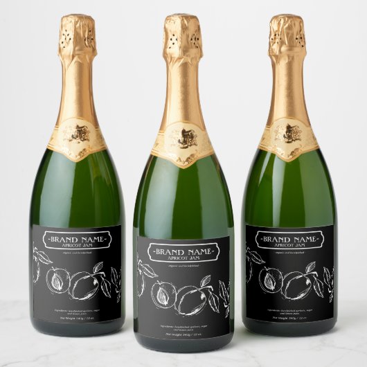 Abrit Jam Jar Label Packaging Design Sparkling Wijnetiket (Flessen)