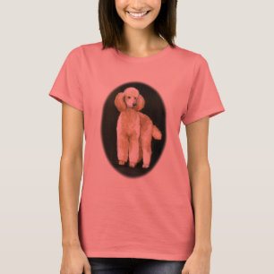 "Abrit Standard Poodle" Dog Art Ringer T-shirt