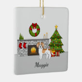 Abrit & White Mini Goldendoedle - Kerstzaal Keramisch Ornament (Rechts)