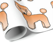 Abrite Speelgoed Poodle Cute Cartoon Dog Patroon Cadeaupapier (Rol Hoek)