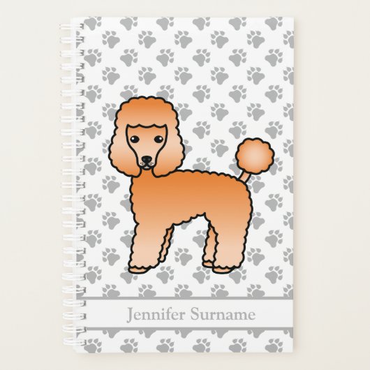 Abrite Speelgoed Poodle Cute Cartoon Dog & Text Planner (Voorkant)