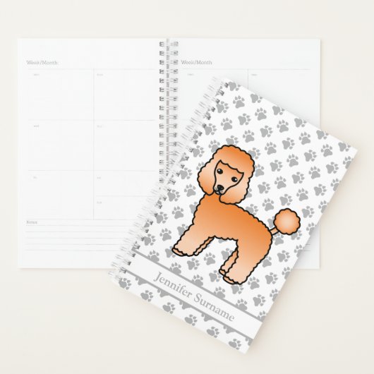 Abrite Speelgoed Poodle Cute Cartoon Dog & Text Planner (Display)