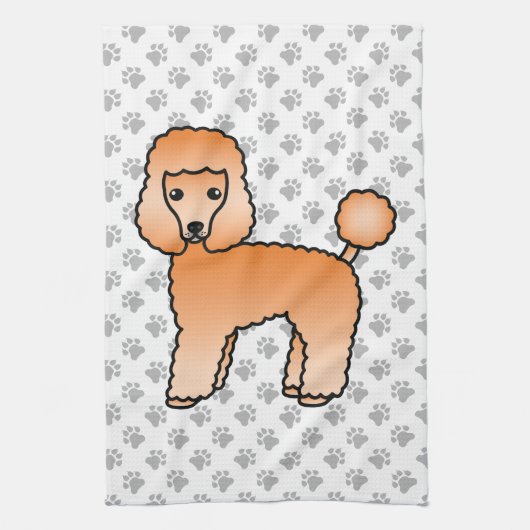Abrite Speelgoed Poodle Cute Dog Theedoek (Verticaal)