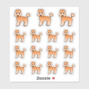 Abrite Speelgoed Poodle Cute-tekenhonden Sticker