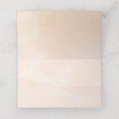 Abritish Waterverf bruiloft nummer plaats kaart Plaatskaartje (Binnenkant ongevouwen)