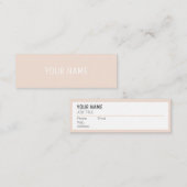 Abrito Modern Minimalist Mini Visitekaartje (Voorkant / Achterkant)