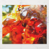Abritostructuur Uitgelekte hars Abstracte Abstract Bier Etiket (Enkel label)
