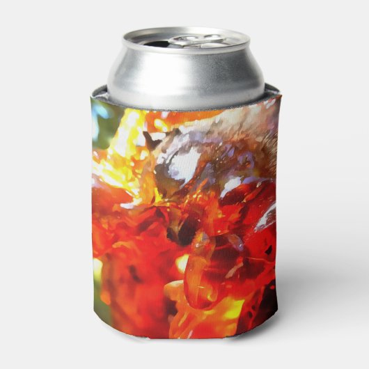 Abritostructuur Uitgelekte hars Abstracte Abstract Blikjeskoeler (Blikje Voorkant)