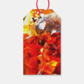 Abritostructuur Uitgelekte hars Abstracte Abstract Cadeaulabel (Voorkant)