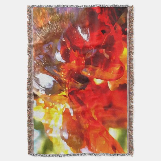 Abritostructuur Uitgelekte hars Abstracte Abstract Deken (Voorkant Verticaal)