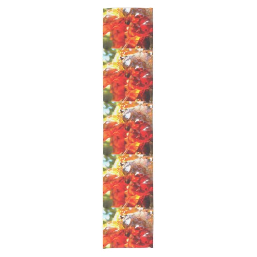 Abritostructuur Uitgelekte hars Abstracte Abstract Korte Tafelloper (Voorkant)