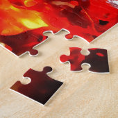 Abritostructuur Uitgelekte hars Abstracte Abstract Legpuzzel (Zijkant)