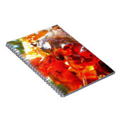 Abritostructuur Uitgelekte hars Abstracte Abstract Notitieboek (Rechterzijde)