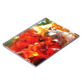 Abritostructuur Uitgelekte hars Abstracte Abstract Notitieboek (Linkerzijde)